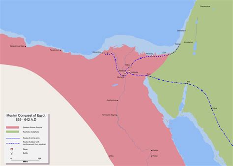 The Conquest of Egypt by Amr ibn al-As: Byzantine Decline Meets Early Muslim Expansion