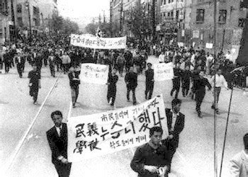 The April Revolution: Student Protests and Democratization Efforts in South Korea's Tumultuous Twentieth Century