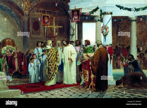 The Baptism of Vladimir I: Prince Converting Kiev, Embracing Byzantine Culture and Igniting Religious Change Across Eastern Europe